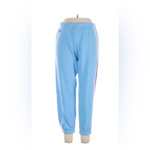Aviator Nation Light Blue Track Pants with Yellow Accent